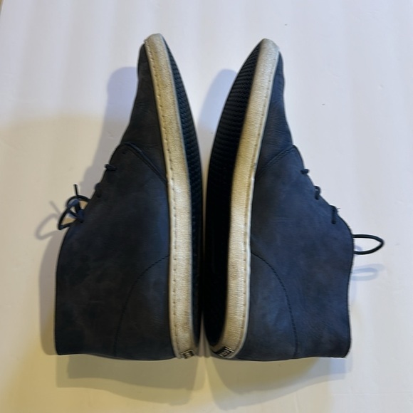 Cole Haan Grand OS mid classic shoe sneakers suede navy blue lace ups men’s - Picture 3 of 12